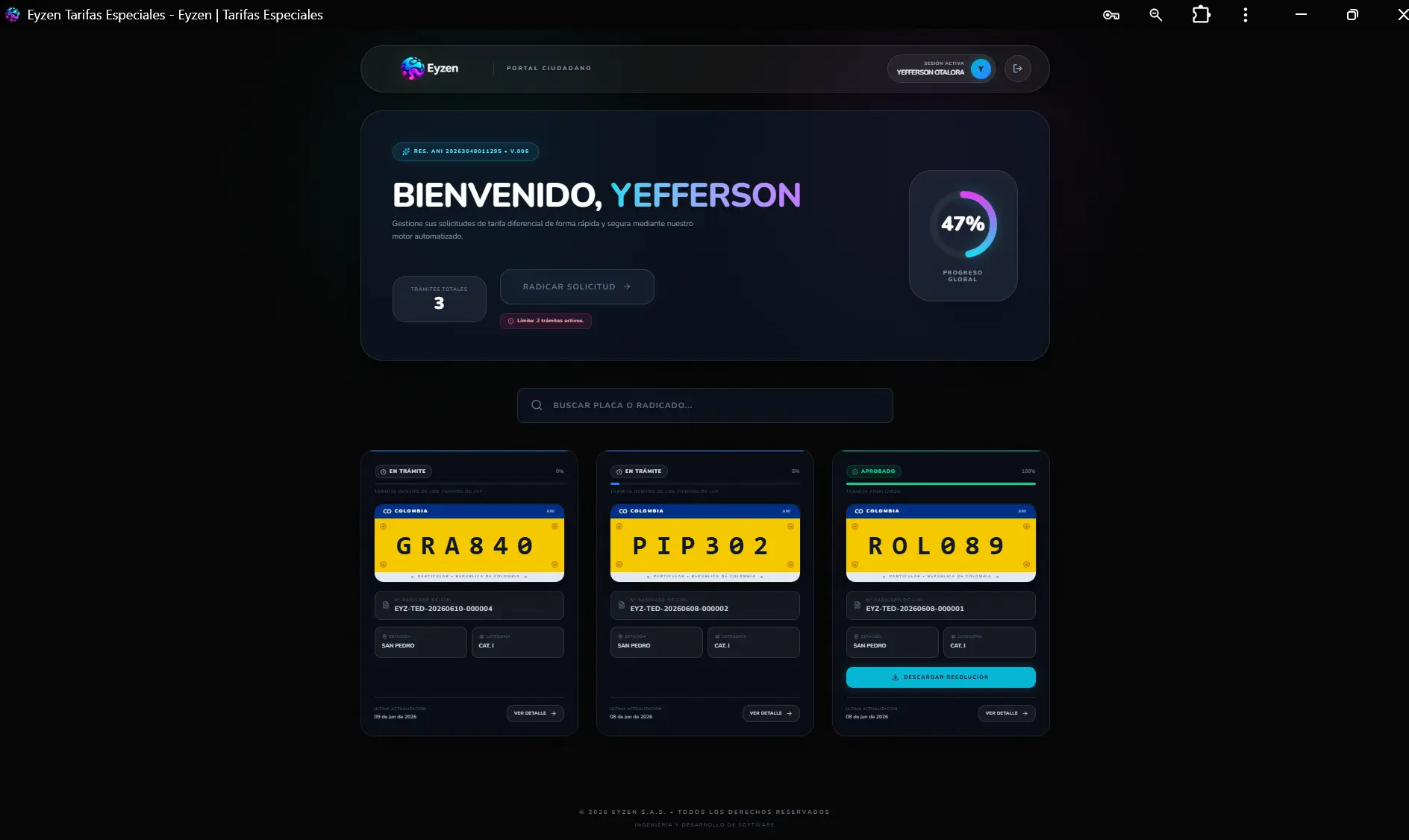 Dashboard Ciudadano