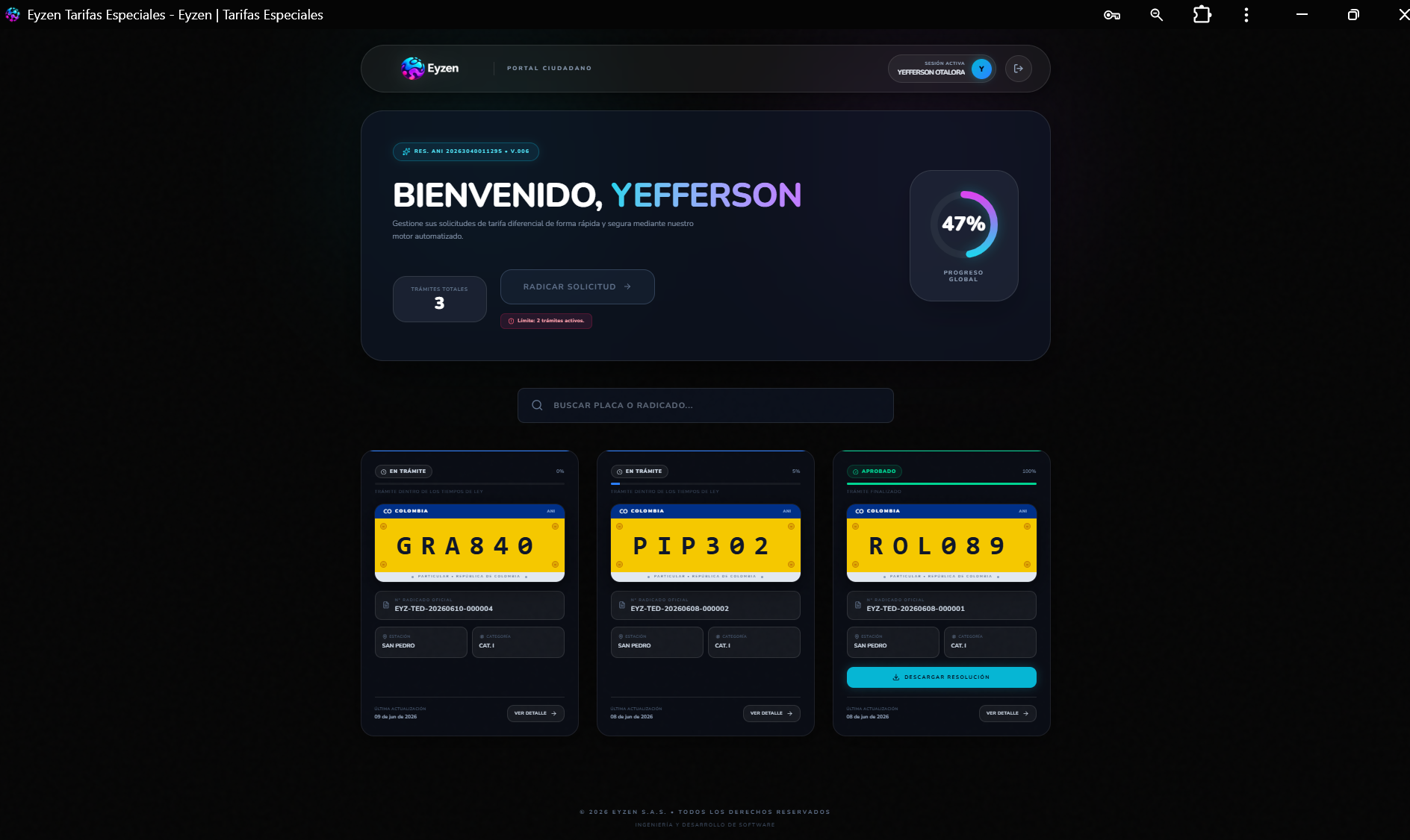 Dashboard Ciudadano