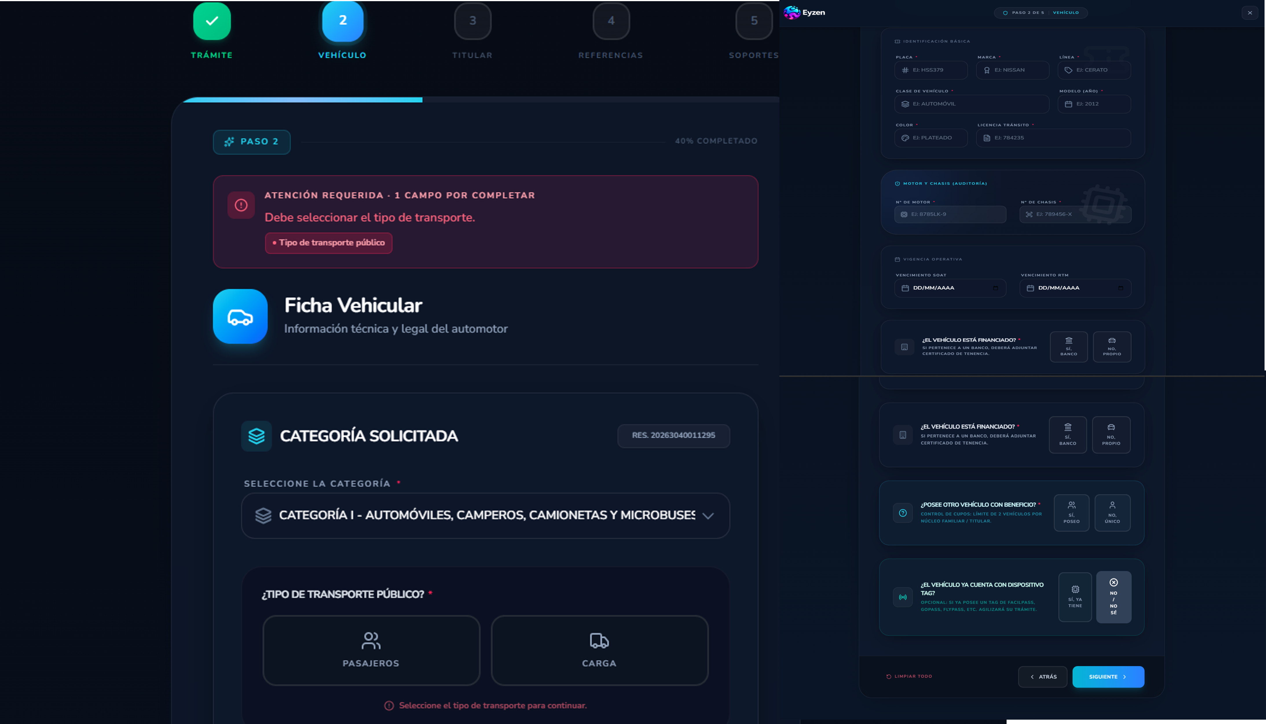 Wizard de Radicación